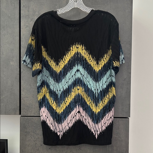 Guess Men's Multicolor Zigzag Tee NWT Sz medium short sleeve casual colorful - Picture 5 of 8